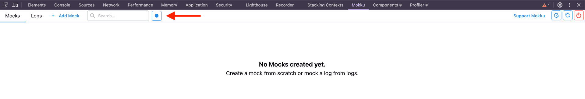 Picture of the mokku plugin as displayed on the Chrome App Store.