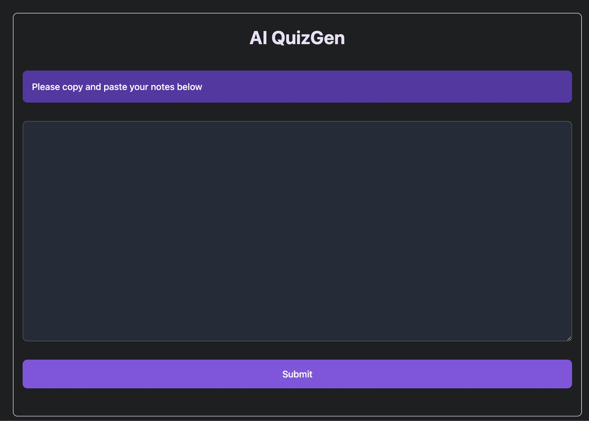 Quiz generator